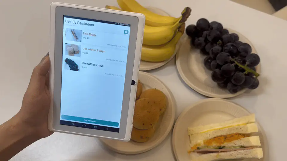 Adding a three-day reminder for bananas in one quick flow